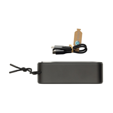 Logotrade promotional product picture of: Swiss Peak RCS recycled aluminium 10W bass speaker