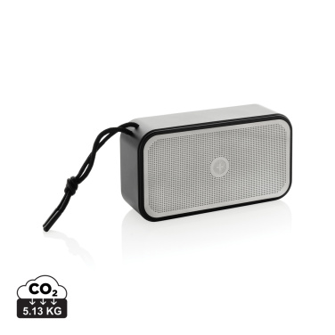 Logo trade promotional gift photo of: Swiss Peak RCS recycled aluminium 10W bass speaker