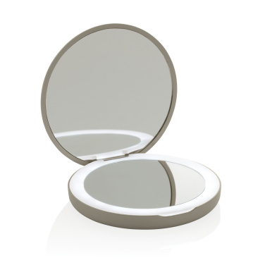 Logotrade advertising product picture of: Lumora RCS recycled plastic LED re-chargeable make-up mirror
