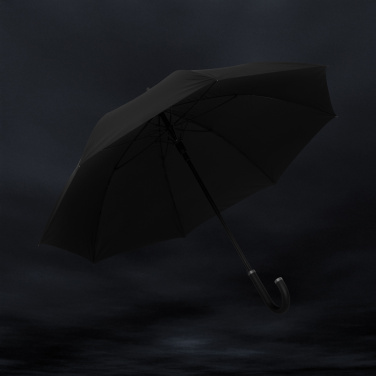 Logotrade promotional gift image of: Swiss Peak Vero Aware™ RPET 25” umbrella w luxe handle
