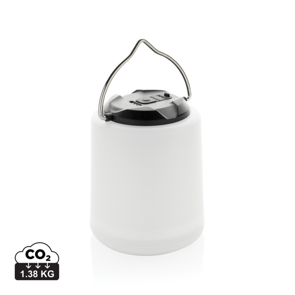 Logotrade corporate gifts photo of: Limio RCS recycled plastic portable re-chargeable table lamp