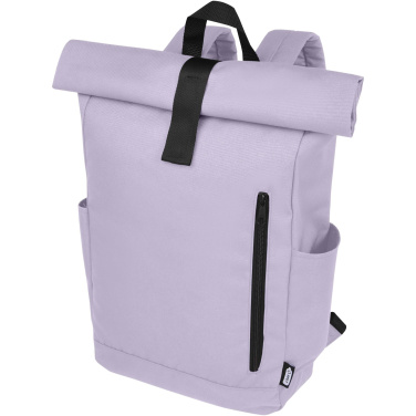 Logotrade business gifts photo of: Byron 15.6" GRS RPET roll-top backpack 18L