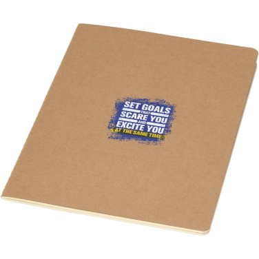 Logotrade promotional merchandise photo of: Slyk A5 kraft cahier notebook with ruled pages