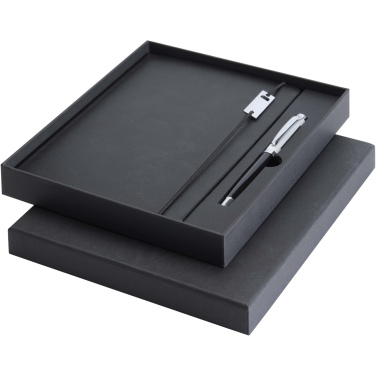 Logotrade promotional merchandise picture of: Legato Elegance A5 hard cover notebook and rollerball pen set