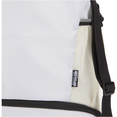 Logo trade promotional giveaway photo of: Nomad GRS recycled sports drawstring bag with bottom compartment 18L