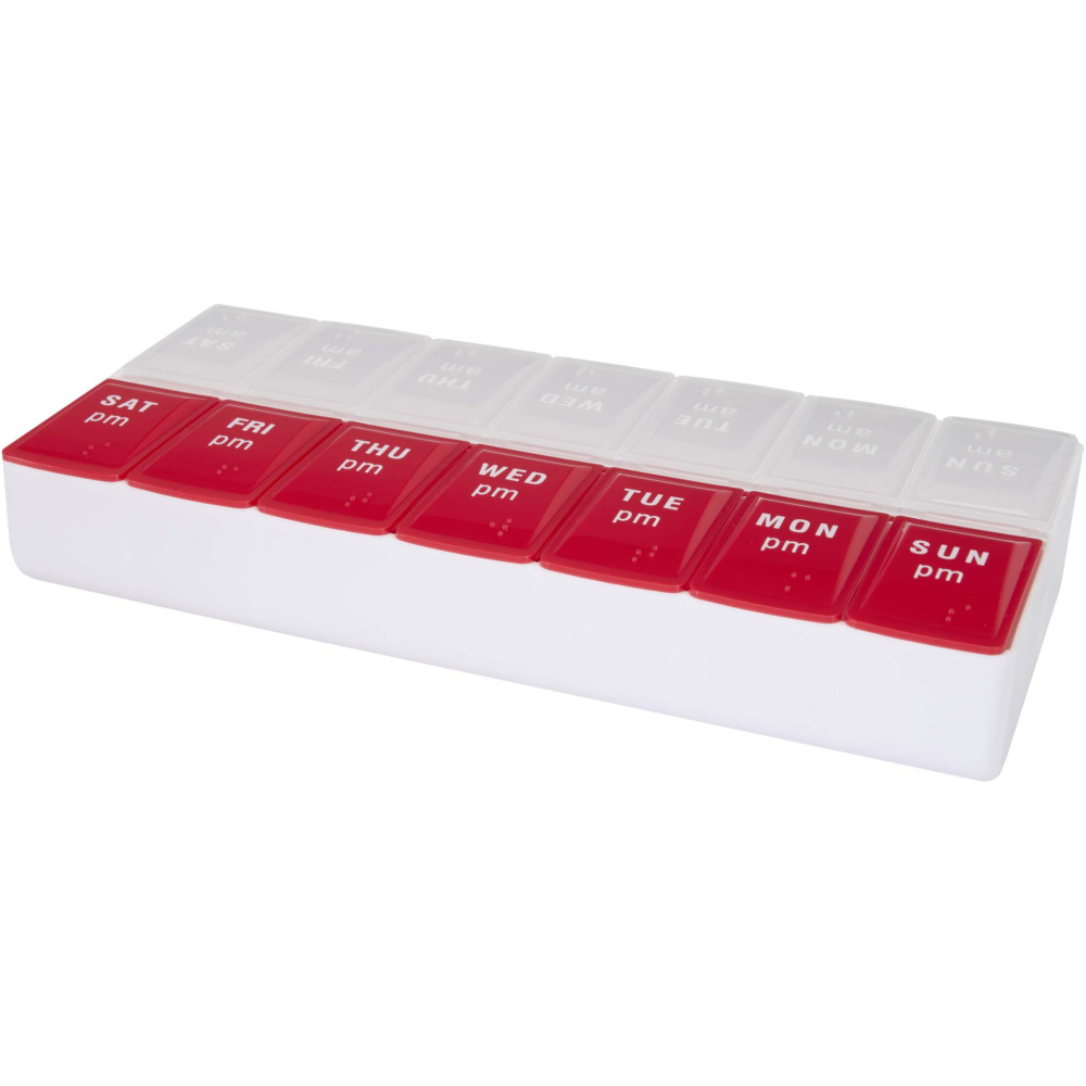 Logo trade promotional merchandise image of: Cycle 7-day AM/PM multi-vitamin organiser