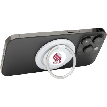 Logotrade promotional products photo of: Albali recycled plastic magnetic phone holder with ring stand
