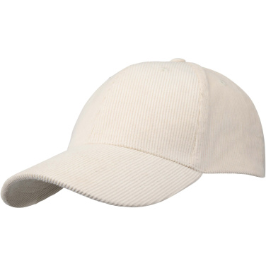 Logo trade business gifts image of: Hutton 6 panel recycled corduroy cap