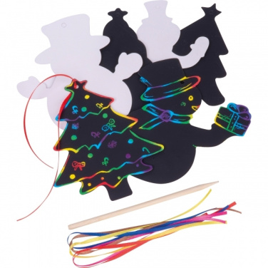 Logo trade corporate gift photo of: Scratch-off Christmas ornaments SOUTH POLE