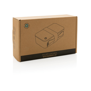 Logo trade business gifts image of: RCS RPP lunchbox with bamboo lid