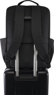 Logo trade promotional giveaway photo of: Libra 15” GRS recycled laptop backpack 15L