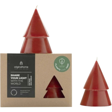 Logotrade advertising product image of: Originalhome Xmas tree candle set of 2 - M