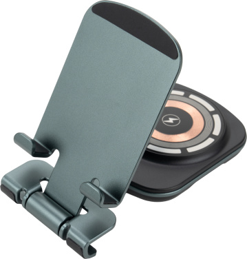 Logotrade promotional products photo of: Phone holder with wireless charger