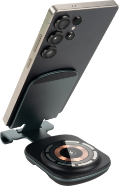 Logo trade promotional merchandise image of: Phone holder with wireless charger