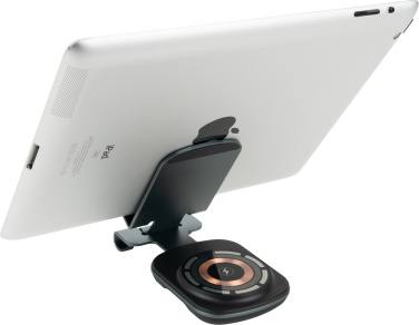 Logo trade promotional merchandise photo of: Phone holder with wireless charger
