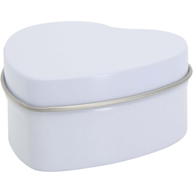 Logotrade business gift image of: Blissful heart-shaped tin candle with vanilla aroma