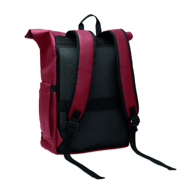 Logo trade business gifts image of: Rolltop laptop rucksack 600D