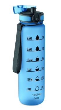 Logo trade promotional merchandise picture of: Sports water bottle RPET 1L