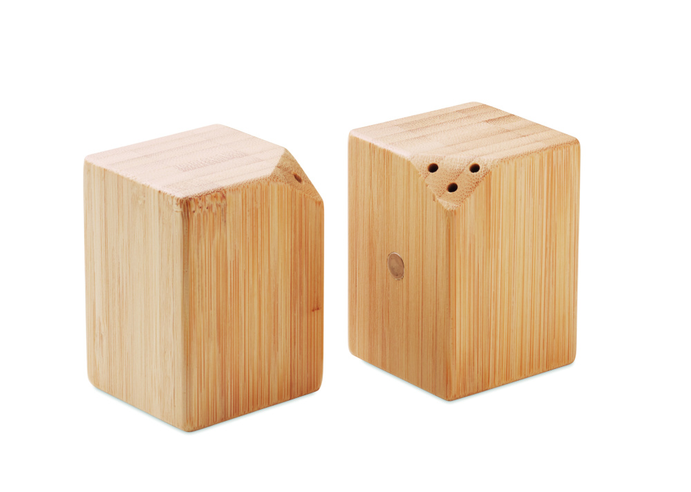 Logotrade promotional gift image of: Bamboo salt & pepper set