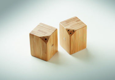 Logotrade business gift image of: Bamboo salt & pepper set