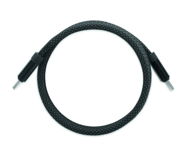 Logo trade promotional item photo of: Braided magnetic cable in RPET