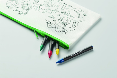 Logotrade promotional product picture of: Pencil case with 4 crayons