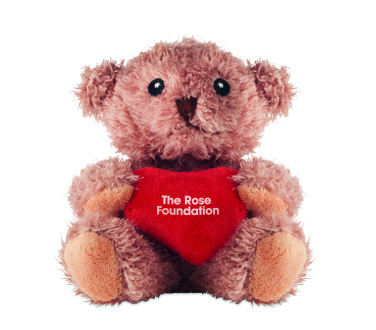 Logotrade promotional gift picture of: Teddy bear plush with heart