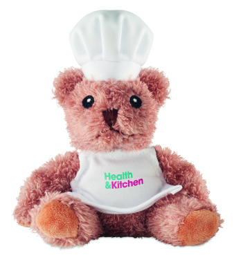 Logo trade promotional gifts image of: Teddy bear plush chef