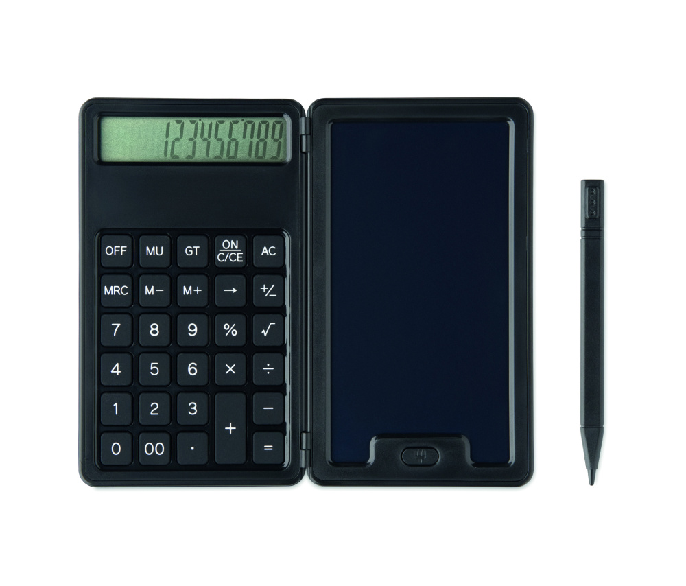 Logo trade advertising products image of: Calculator with LCD tablet