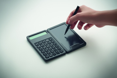 Logo trade promotional giveaways image of: Calculator with LCD tablet