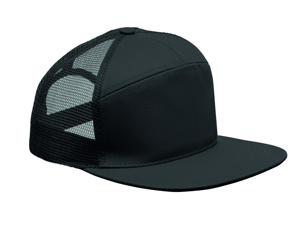 Logo trade promotional giveaways picture of: 7 panel flat visor cap