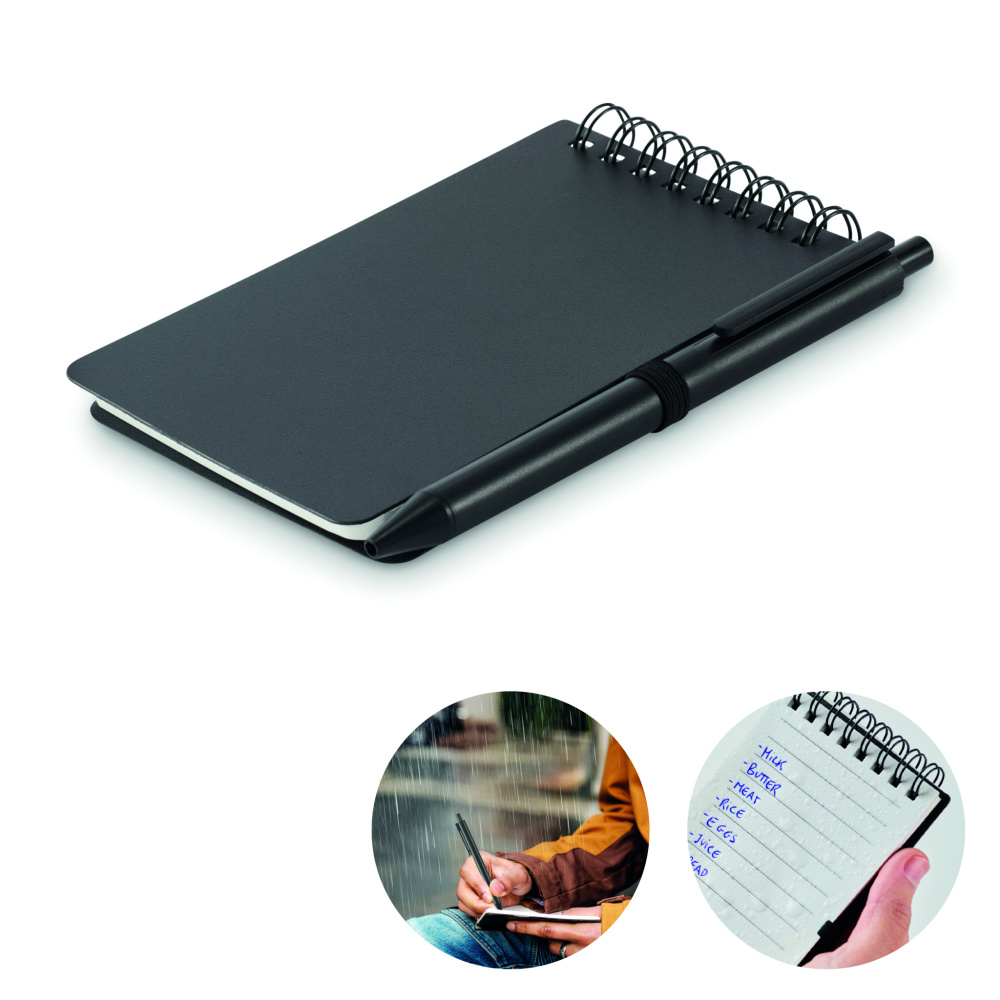 Logo trade promotional products image of: Water repellent notepad