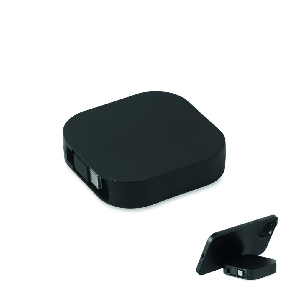 Logo trade promotional products image of: 100W retractable charging cable