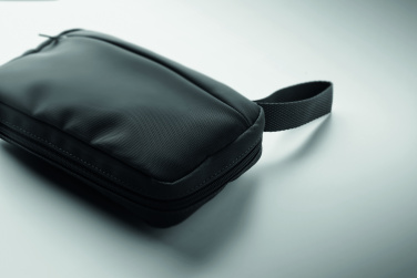 Logo trade corporate gifts image of: Toiletry bag 600D RPET