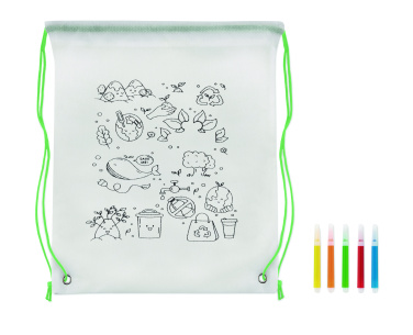 Logo trade business gift photo of: Non woven kids bag with pens