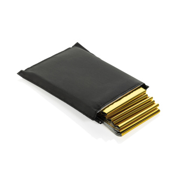 Logo trade business gift photo of: Solra emergency blanket in RCS recycled RPET pouch