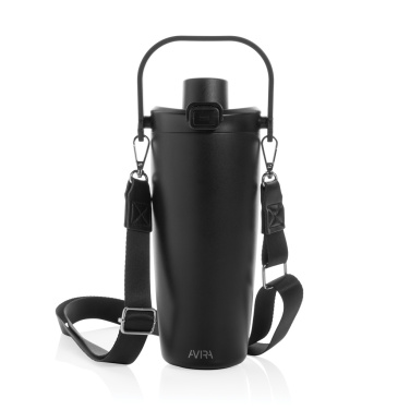 Logo trade promotional giveaways picture of: Avira Ayala RCS re-steel duosip lockable crossbody tumbler