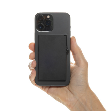 Logo trade promotional giveaways image of: Standard aluminium RFID magnetic phone cardholder