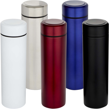 Logo trade promotional item photo of: Taylor 450 ml double wall stainless steel flask with tea strainer