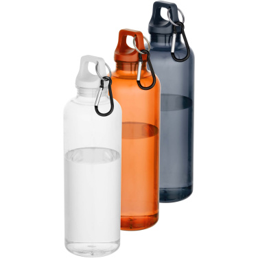 Logotrade promotional gift image of: Oregon 750 ml RCS recycled plastic water bottle with carabiner