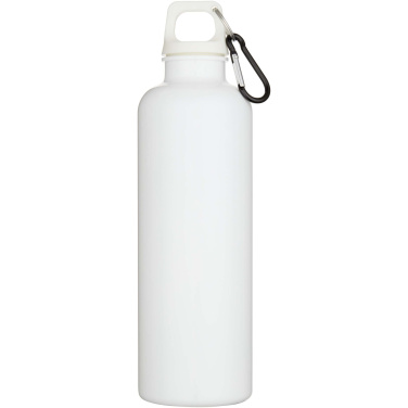 Logo trade promotional gifts picture of: Oregon 750 ml solid colour RCS recycled plastic water bottle with carabiner
