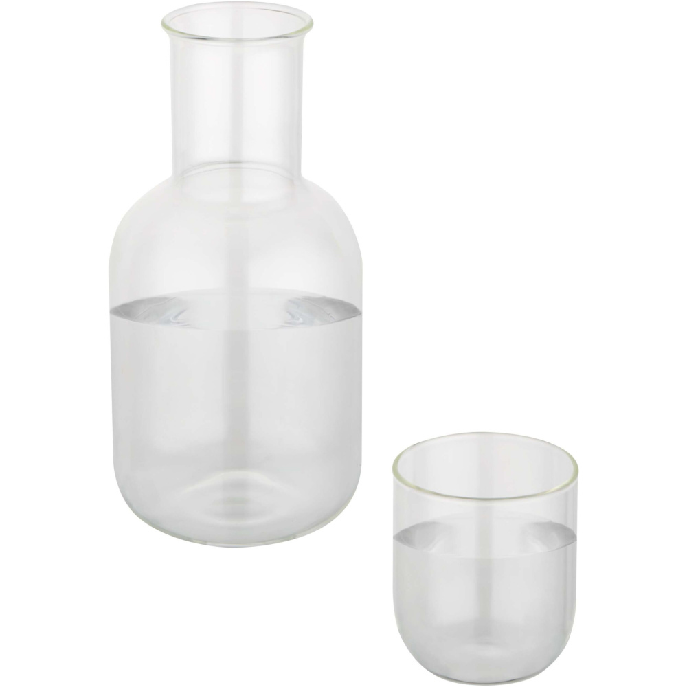 Logo trade promotional giveaways image of: Amelie glass carafe and cup set