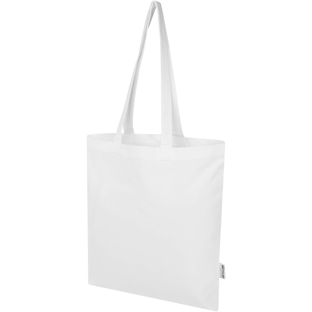 Logo trade corporate gifts image of: Peru Blend 180 g/m² GRS recycled cotton tote bag 7L