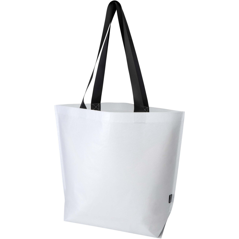 Logo trade corporate gifts picture of: Duo GRS recycled double-laminated oversized tote bag 30L