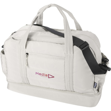 Logo trade corporate gift photo of: Puffer GRS recycled duffel bag with insulated bottom 30L