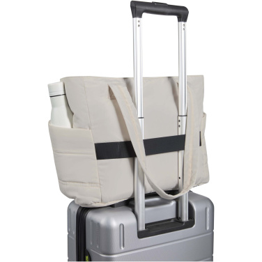 Logotrade promotional product image of: Puffer 15.6" GRS recycled laptop tote bag 18L