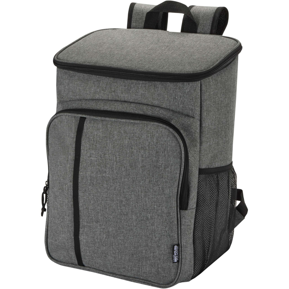 Logo trade promotional items picture of: Tundra GRS recycled picnic cooler backpack with cutlery set 20L