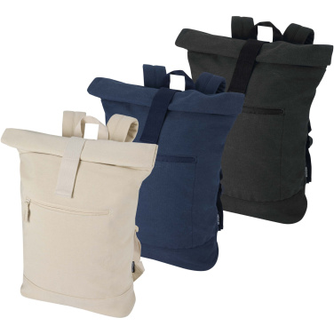 Logotrade business gifts photo of: Recanvas 14” GRS recycled rolltop backpack 16L