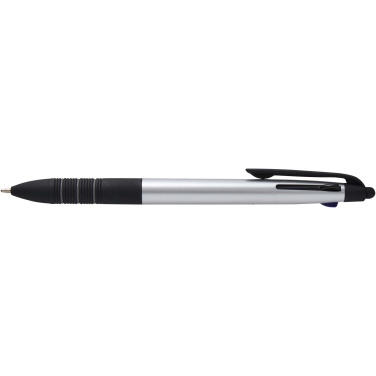 Logo trade promotional merchandise picture of: Trine 3-ink RCS recycled ballpoint pen with stylus