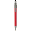 Rill RCS recycled ballpoint pen with stylus and fidget spinner (black ink), Red